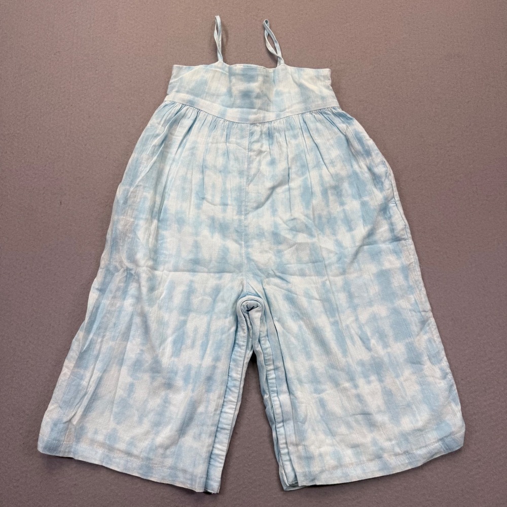 Janie and Jack Kids Blue Tie Dye Cotton Jumpsuit 18-24 Months 100046020